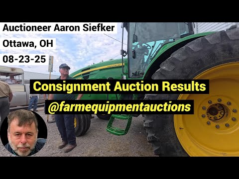 Auction Results Tractors JD 7430 | 4240 | 7730 | 4010 – JD 9400 Combine- Farm Equipment – 08-23-25