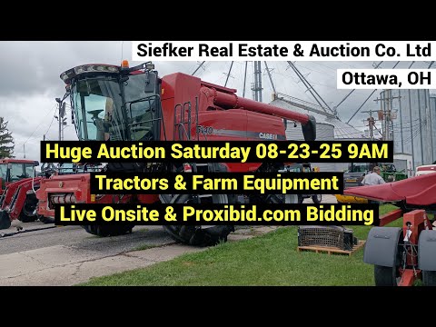 Preview – Siefker Farm & Construction Equipment Auction – Ottawa, OH – Saturday August 23, 2025