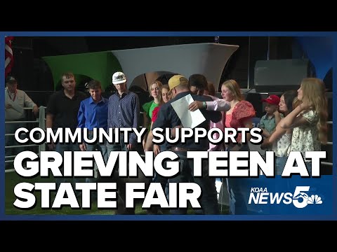 Community supports grieving teen at Colorado State Fair junior livestock auction
