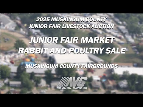 2025 Muskingum County Junior Fair Livestock Auction: Rabbit and Poultry Sale