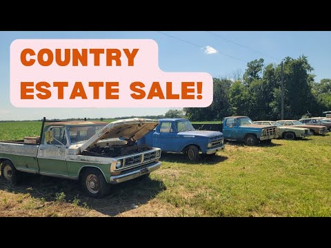 Kansas Farm Auction Picks: GM Car Lineup, Ford & GMC Trucks, Bus Camper, Primitive Tools!