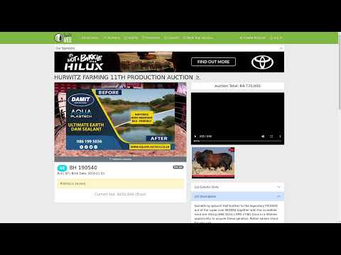 HURWITZ FARMING 11TH PRODUCTION AUCTION
