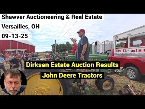 Auction Results 15 John Deere Tractors A | B | G | 60 | 70 | 620 | 630 | 3010 – MH 33 – 09-13-25
