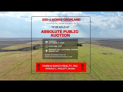 Logan County, KS – 320 +/- Acres to be sold at Absolute Auction